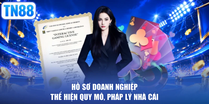 Hồ sơ doanh nghiệp thể hiện quy mô, pháp lý nhà cái