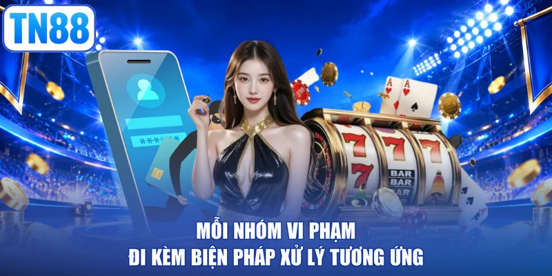Mỗi nhóm vi phạm đi kèm biện pháp xử lý tương ứng